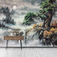 custom 3d photo wallpaper ink mountain water landscape oil painting bedroom living room sofa tv background wall mural home decor