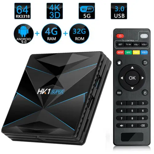 2019 Smart TV Box HK1 Super 4GB+32GB Android 9.0 3D HD S905X2 Quad Core Media Player |