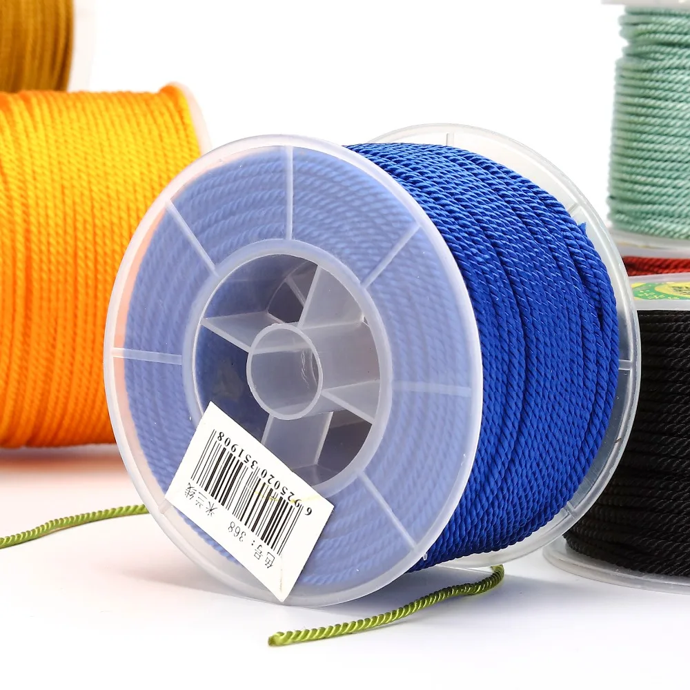 LanLi 2 мм Многоцветная DIY нить для ювелирных изделий аксессуары ожерелья китайский