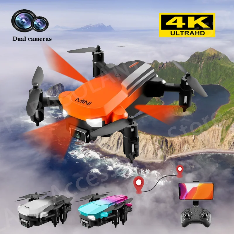 

Новинка KK9 мини-Дрон 4K HD Двойная камера Wi-Fi FPV складной Квадрокоптер с удержанием высоты Профессиональный обход препятствий Радиоуправляемы...
