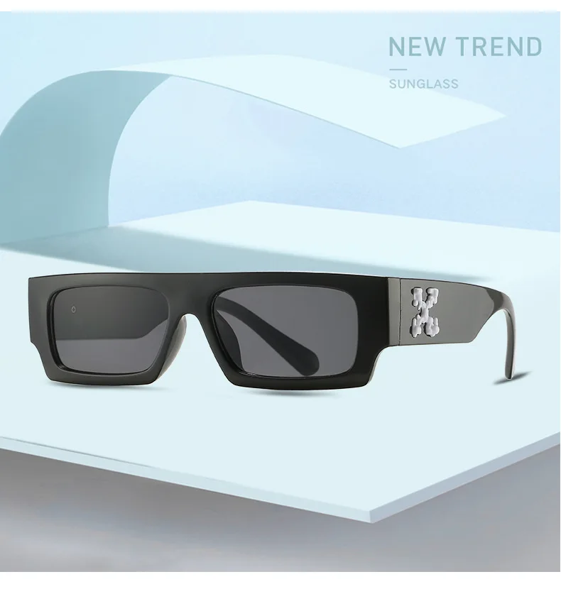 

2021 New Luxury Brand Small Square Sunglasses For Women Vintage Wide Leg Gradient Beige Brown Sun Glasses Female Elegant Shades
