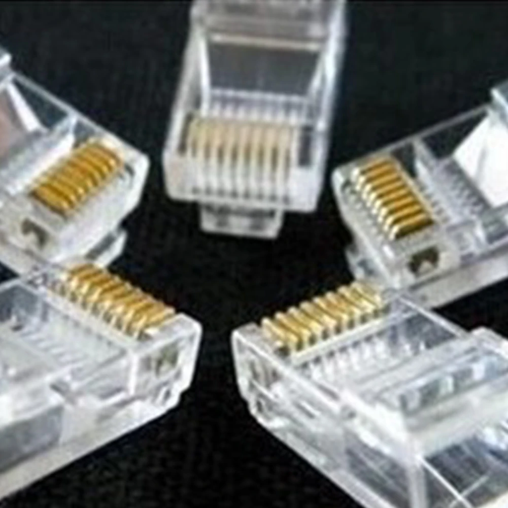 Сетевые разъемы 25 шт. RJ45 RJ 45 CAT5 модульный разъем сетевой для Cat5 Cat5e Cat6 кабель| |