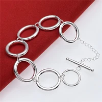 925 sterling silver bracelet womens fashion jewelry party engagement wedding gift
