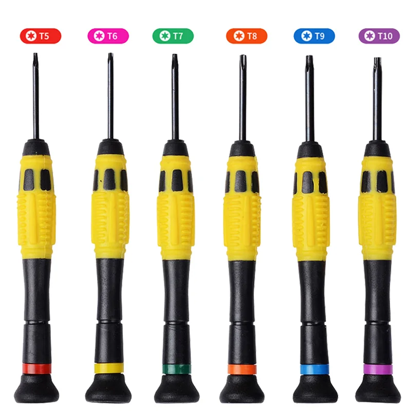 Набор отверток Torx 6 в 1 T5 T6 T8 T9 T10 магнитные отвертки для Nintendo Switch электронных часов