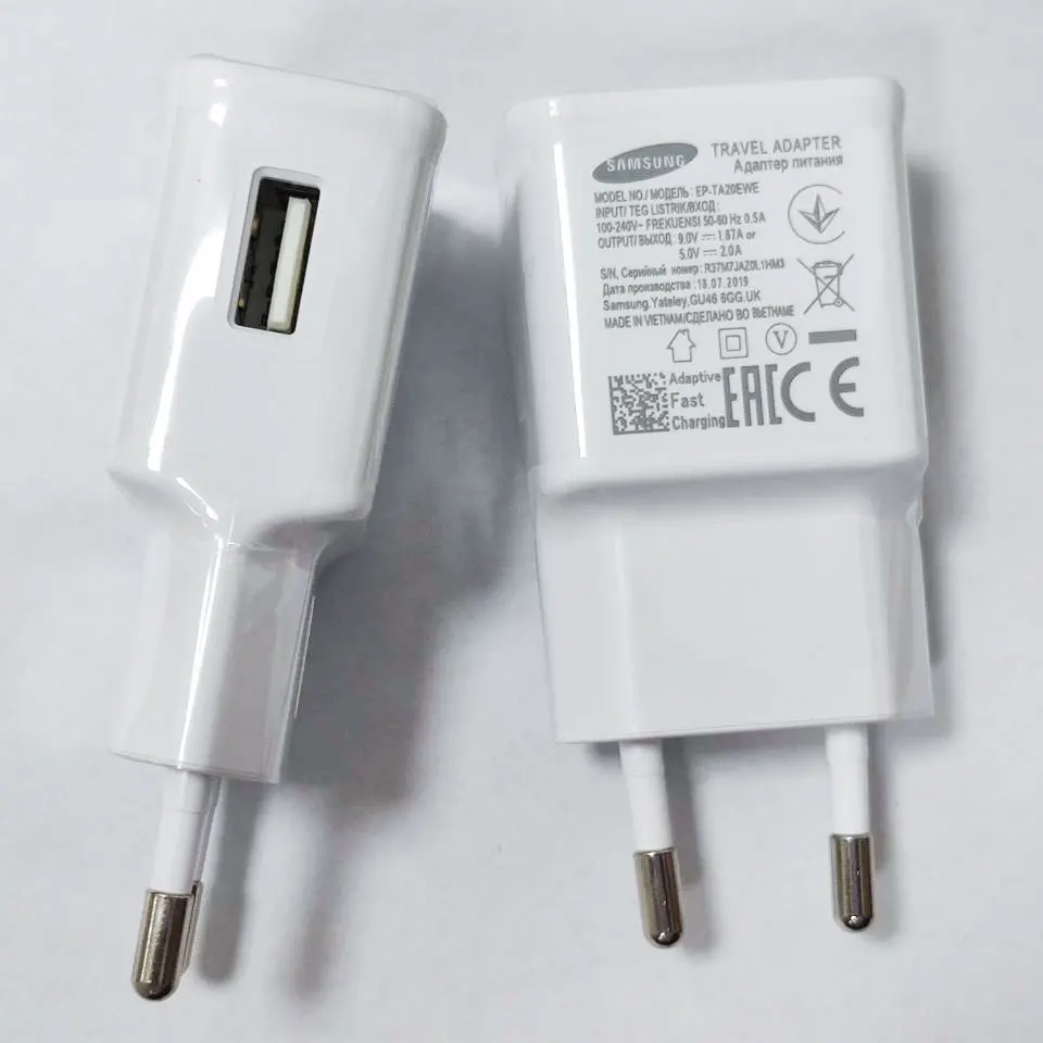 Original Samsung Fast Charger 9v/1.67a Charge Adapter Usb c Cable Galaxy s8 s9 s10+ s20 note 10 9 8 a20 a30s a40 a50 a51 a60 a70
