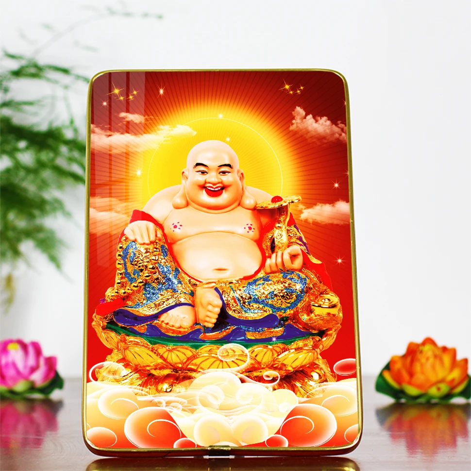

Maitreya Buddha portrait ornament, Exquisite religious feng shui ornaments