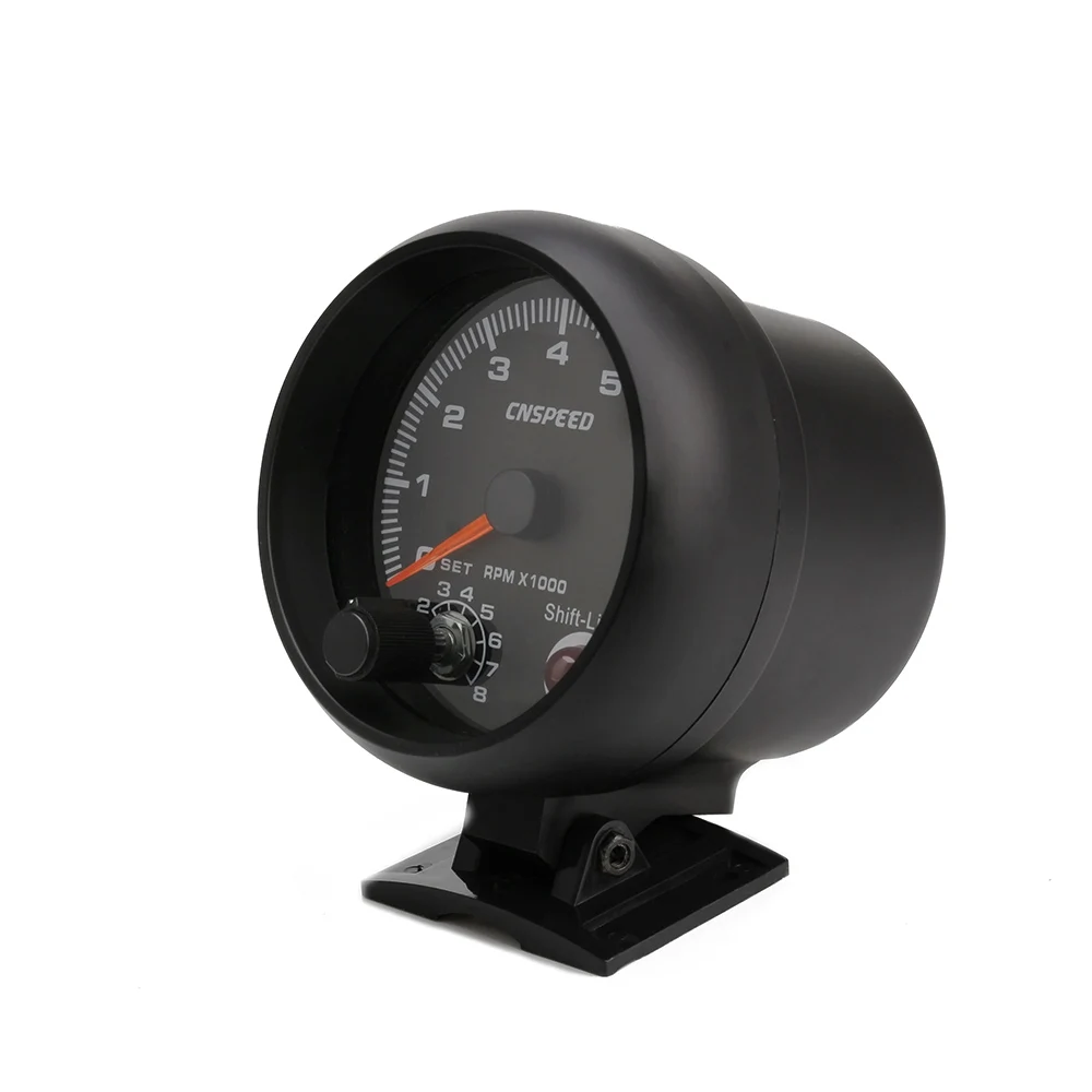 Тахометр CNSPEED автомобильный 80 мм 0 8000 об/мин подходит для 4 6 8 цилиндров 7 цветов