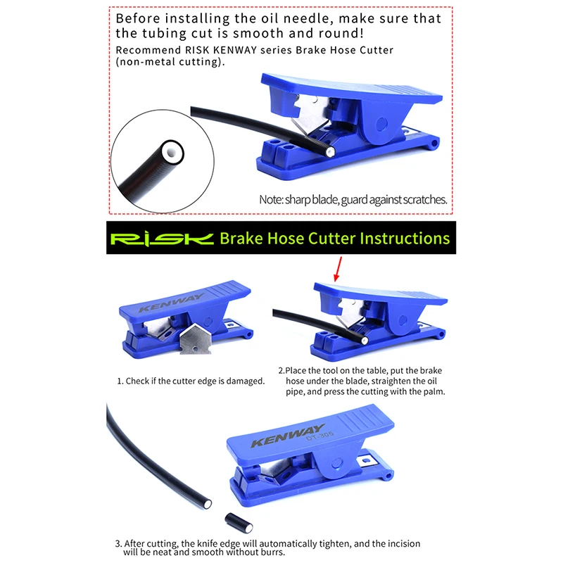 Bicycle Oil Needle Installation Tool Mountain Bike Disc Brake Olive Head Push Into Tools | Спорт и развлечения