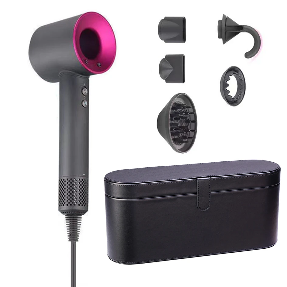 

Professional Hair Dryer Nozzles Case Negative Ion Salon Style Tool for Super Travel Women Men Powerful Portable Silent Curly New