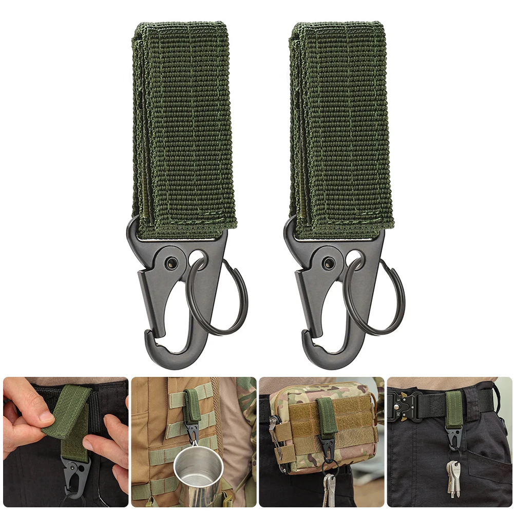 

Nylon Ribbon Fixed Buckle Keychain Backpack Waist Fastener Hook Buckles Camping Hiking Carabiner Accessories Storage Buckle