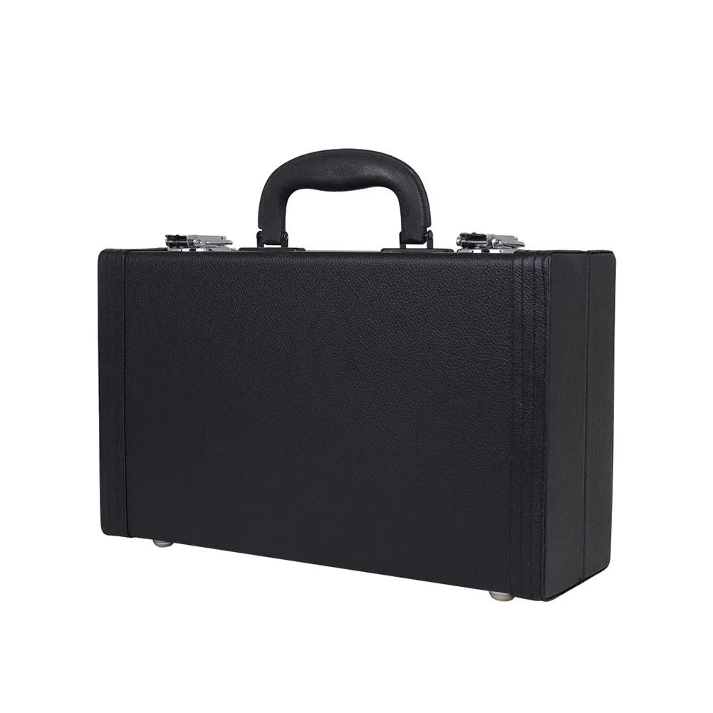 

Black Tube Portable Padded Box Shockproof Instruments Accessory Clarinet Storage Case Replacement Wear Resistant PU Leather