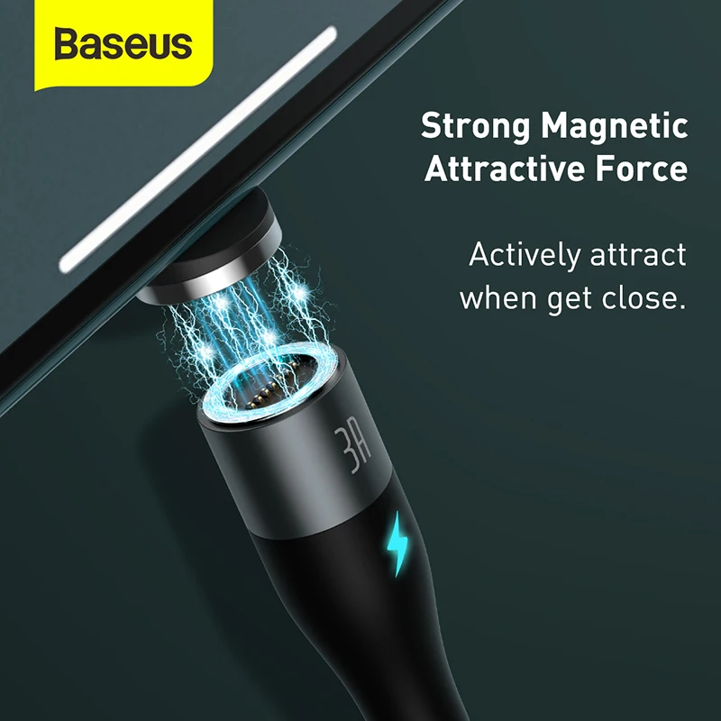 Baseus Magnetic USB Cable Fast Charging Charger Data Wire Cord Mobile Phone Cables For iphone 12 pro Xiaomi Sasumg | Мобильные