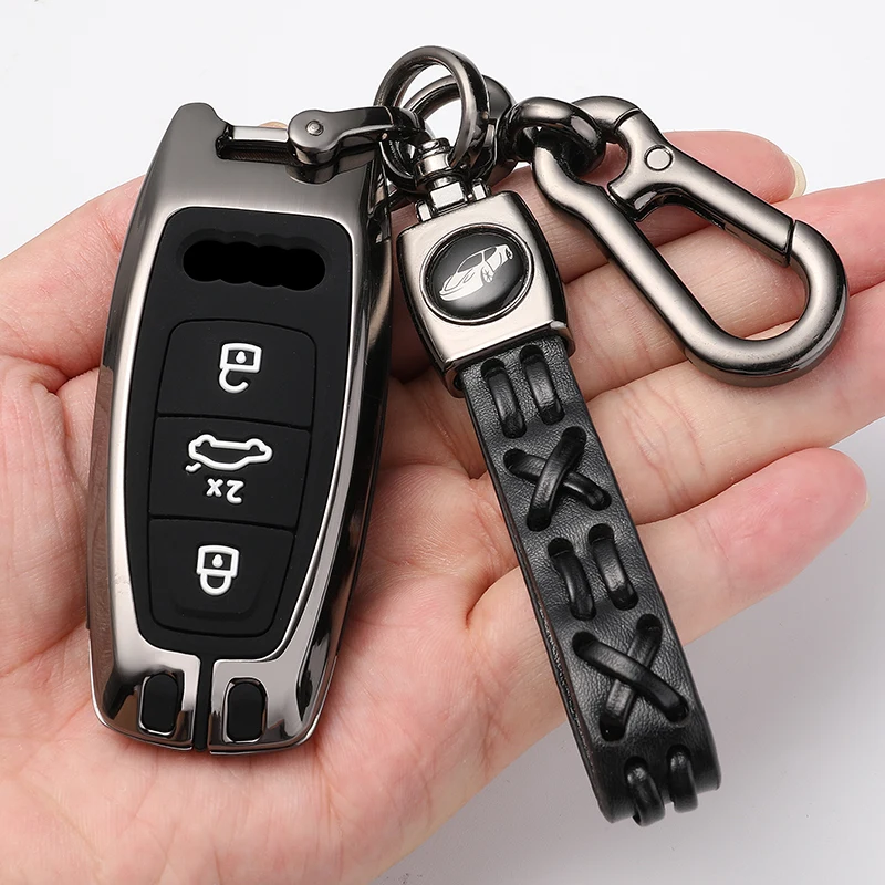 

Zinc alloy key shell is suitable for Audi new A6L key cover 21 A3 key shell Q7 Q8 A8L car A7 key case metal buckle