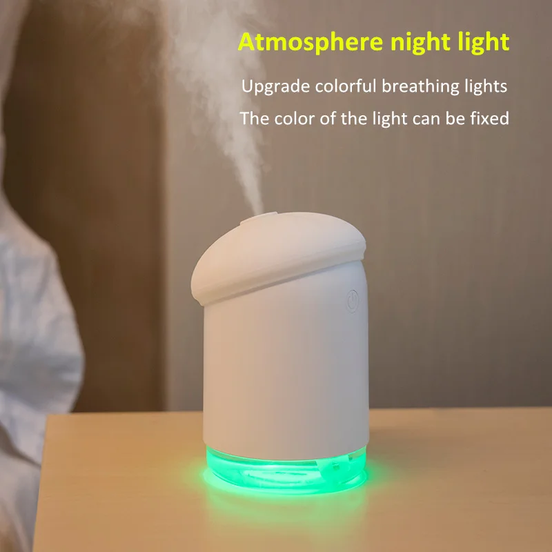 200ML USB Cool Mist Mini Air Humidifier Cap Portable Ultrasonic electric Essential Aroma Diffuser With Night Lamp For Home Car | Бытовая