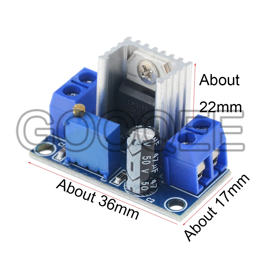 1PCS LM317 DC-DC Converter Buck Step Down Circuit Board Module Linear Regulator Adjustable Voltage Power Supply | Обустройство дома
