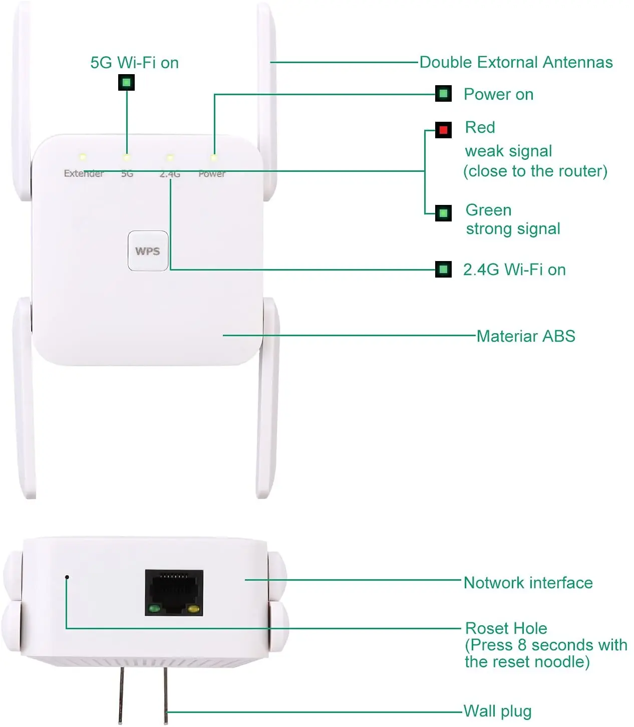 Репитер-усилитель Wi-Fi JCKEL AC1200 1200 м | Компьютеры и офис