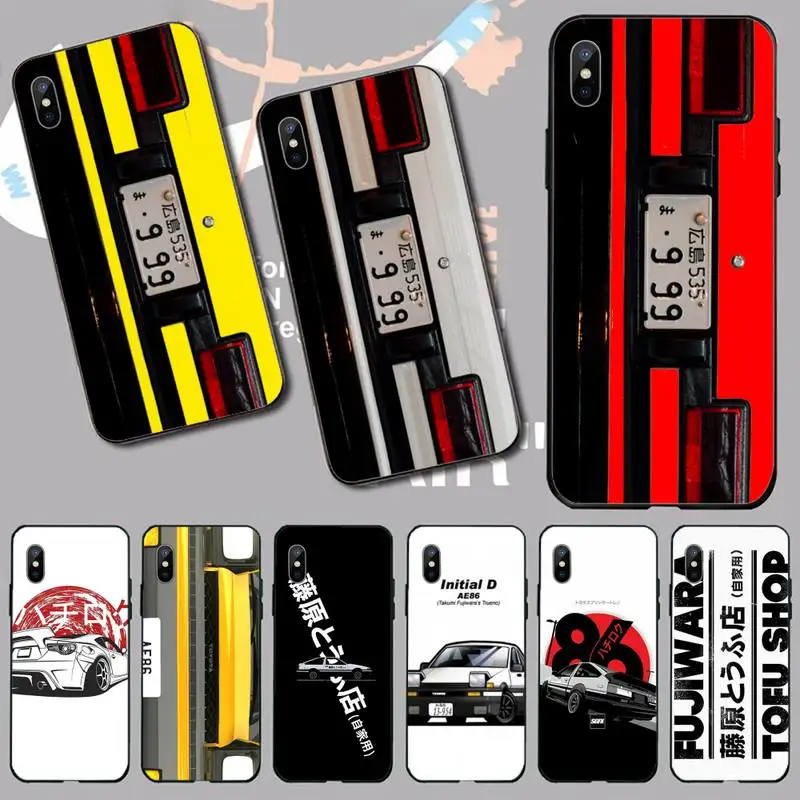 

Japan Anime Initial D Car taillight AE86 Phone Case for iPhone 11 12 13 pro XS MAX 8 7 6 6S Plus X 5S SE 2020 XR mini