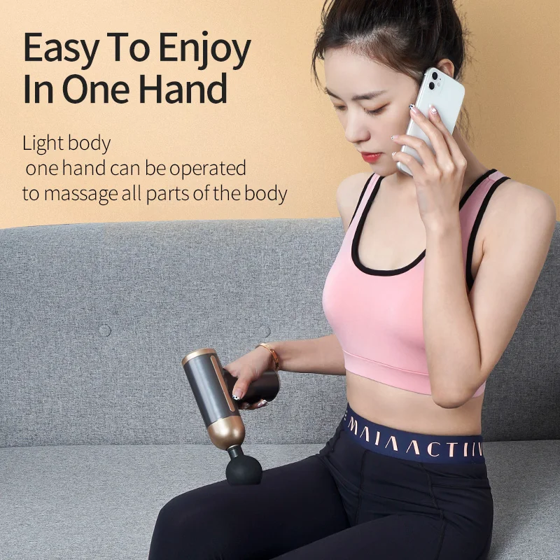 Электрический мини-массажер MZ фасциальный пистолет бустер вибратор стимулятор