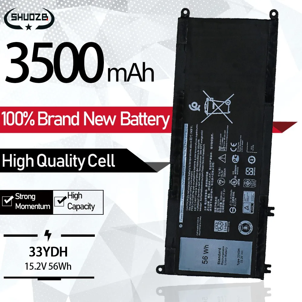 Новая батарея для ноутбука 33YDH 99NF2 PVHT1 81PF3 081PF3 P30E P30E001 DeLL Inspiron Latitude Vostro 13 14 15 17 G3 G5 G7 7778