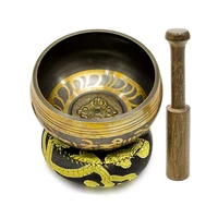 tibet buddha sound bowl nepal handmade bowl yoga meditation chanting bowl brass chime handicraft tibetan singing bowl for mu