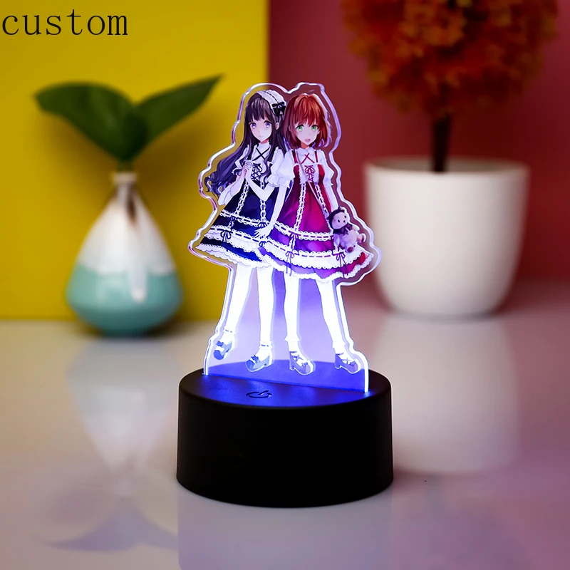 

Customized Single or Double Sides Character LED Acrylic Stand Anime Telecontrol LED Standee