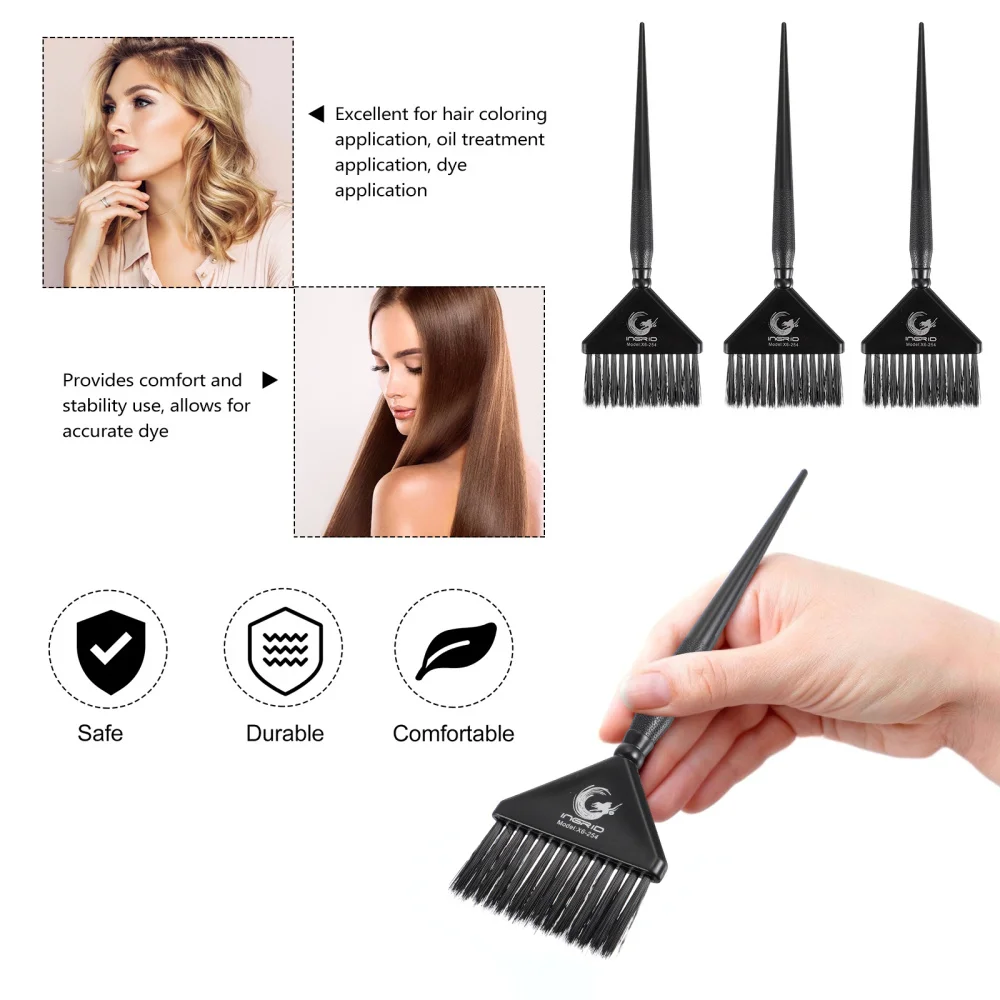 

3pcs Hair Dye Tools Salon Dyeing Brush Hair Tinting Brushes for Hair Salon