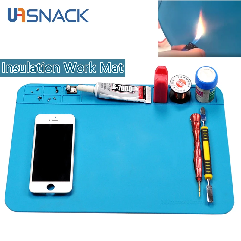 

ESD Heat Insulation Working Mat Heat-resistant Soldering Station Repair Insulation Pad Insulator Pad Maintenance Platform Mat