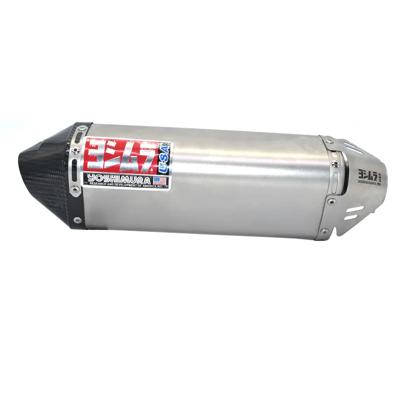 Мотоциклетный глушитель мотоцикла Yoshimura выхлопная труба Echappement мотор для Kawasaki Yamaha Honda KTM ninja250 R6 - Цвет: EP017-D