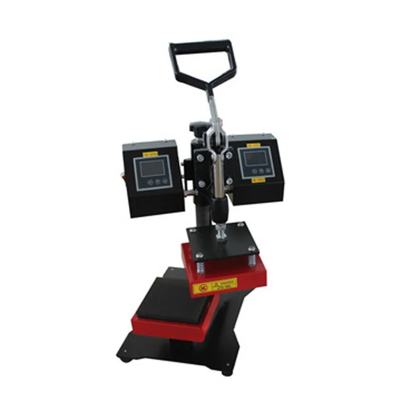 

1T sock printing heat press transfer machine double heating plate heating rosin press heat transfer machine