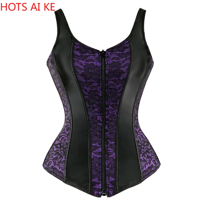 

Womens Shoulder Straps Corset Overbust Top Jacquard Corset Bustier Exotic Corselet Lingerie Brocade Plus Size Costumes Fashion