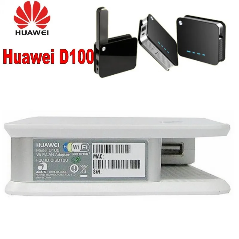 Беспроводной маршрутизатор Huawei D100 3g трансформирует USB 3G модем донгл 54 Мбит/с в WiFi