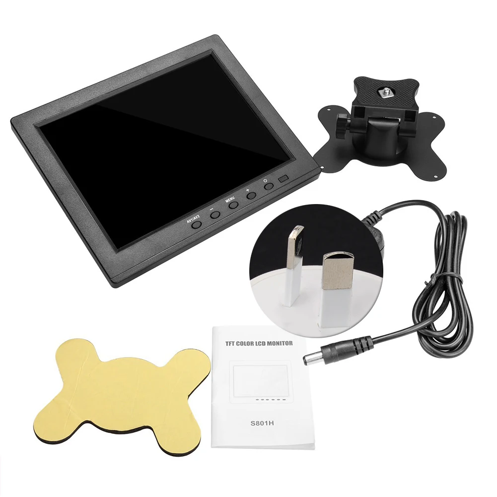 8 дюймов парковка TFT VGA безопасности Компьютерные аксессуары HD заднего вида