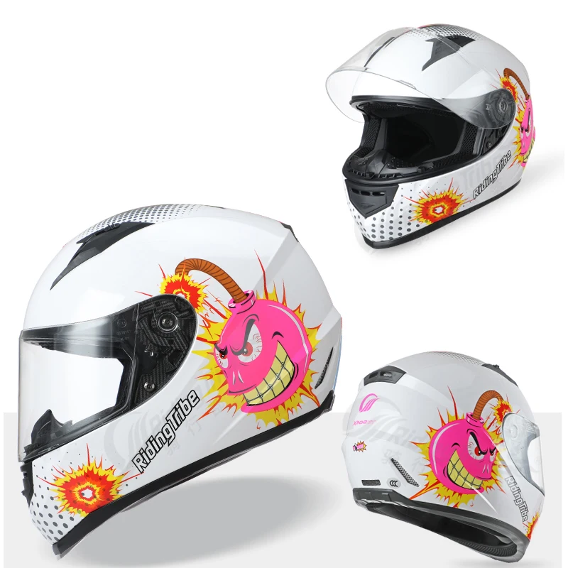 Легкий Полнолицевой мотоциклетный шлем унисекс для взрослых с сертификатом DOT