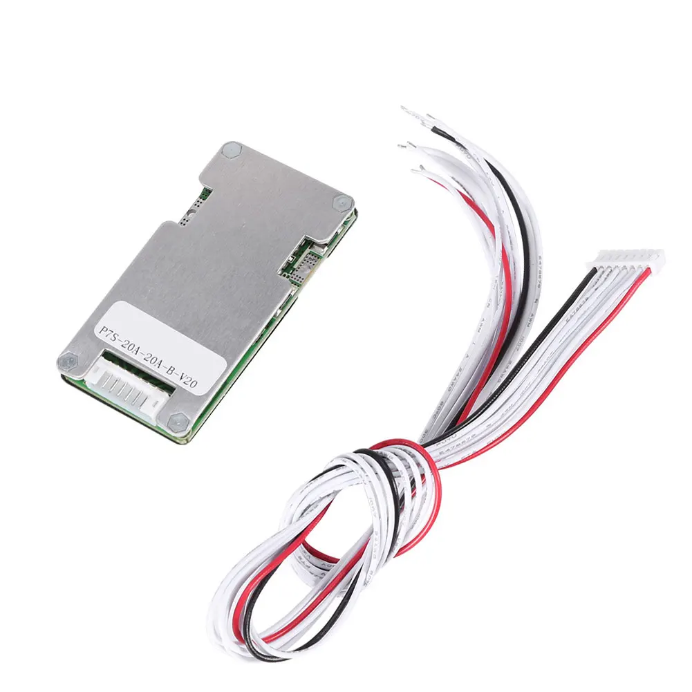 

Charger Battery Protection Board 7S 24V 20A Lithium Li-Ion 18650 Battery Pack Protection Balancer Equalizer Board With Balancing