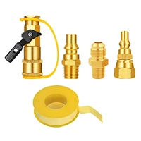 solid brass 14 inch rv propane quick connect adapteur propanenatural gas quick disconnect kit with shutoff valve suitable