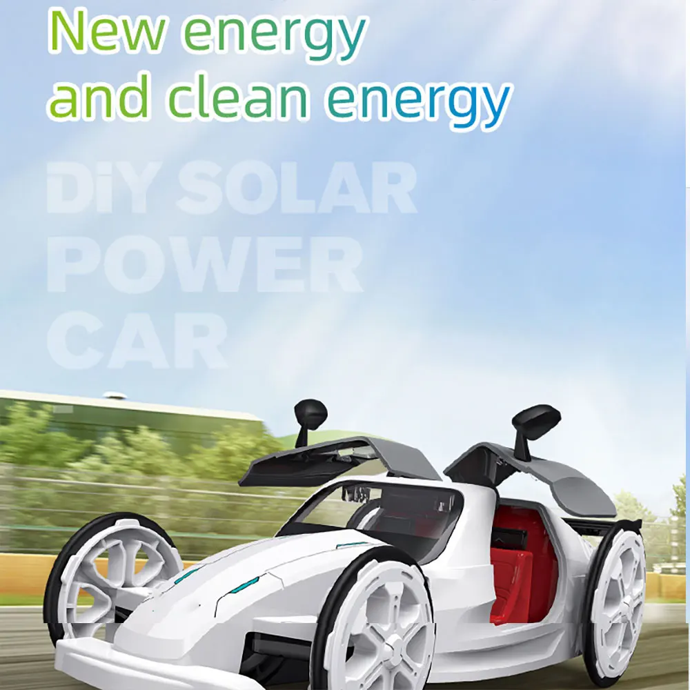 

NEW Solar Sports Car Self-Assembled Four-Wheel Drive Racing Electric Model Car Diy Kit Toy For Children Gadgets 2020 Gadget