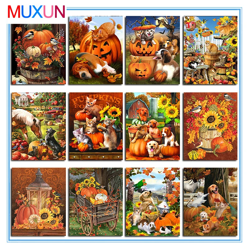 3D Алмазная вышивка крест на Хэллоуин Стежка Наборы 5D Diy алмазная живопись