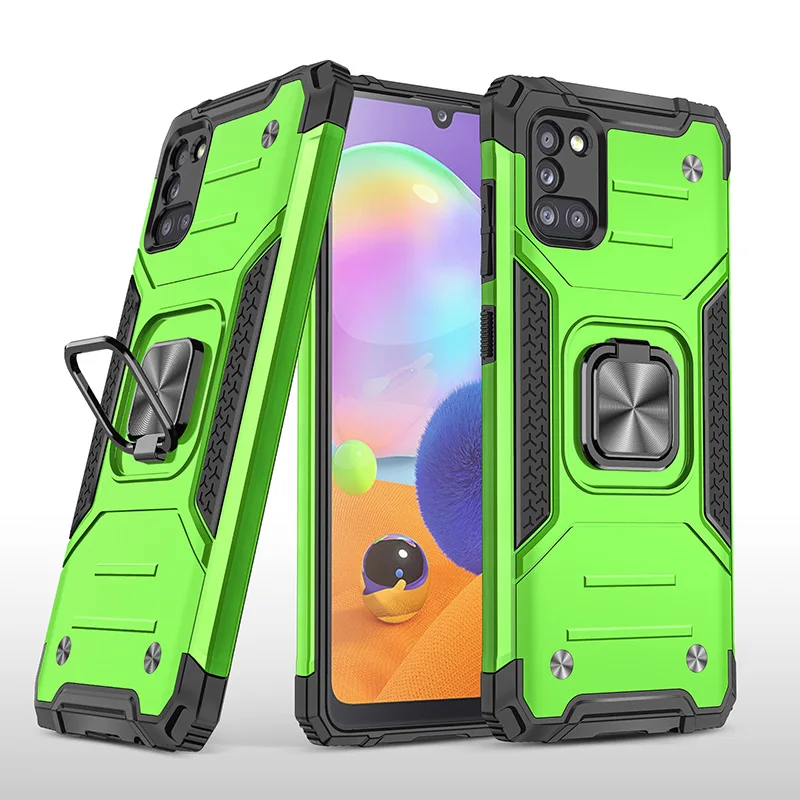 

Чехол для Samsung A31, чехол с магнитным держателем и кольцом, ударопрочный армированный чехол для Samsung Galaxy A31, A 31, 2022