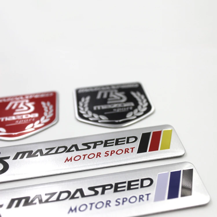 1 шт. 3D MS спортивные наклейки эмблема из алюминиевого сплава для Mazda Speed Ankocera Cx-4 ATZ 3
