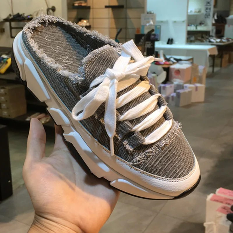 Модная обувь Женские кроссовки с перекрестной шнуровкой без шнуровки