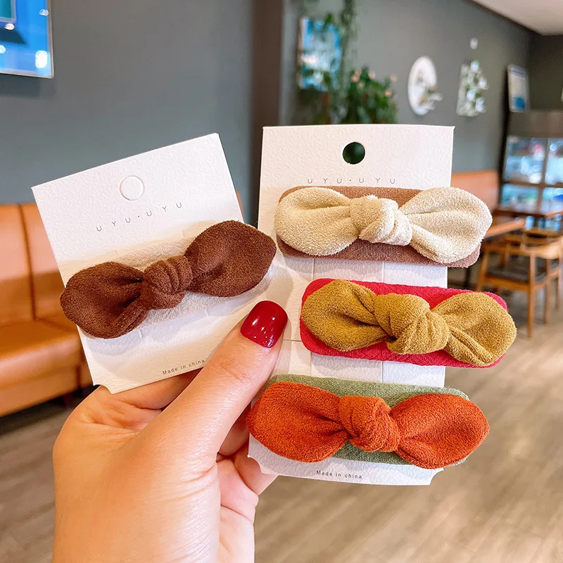 

Бархатные заколки для волос с бантом для женщин и девочек