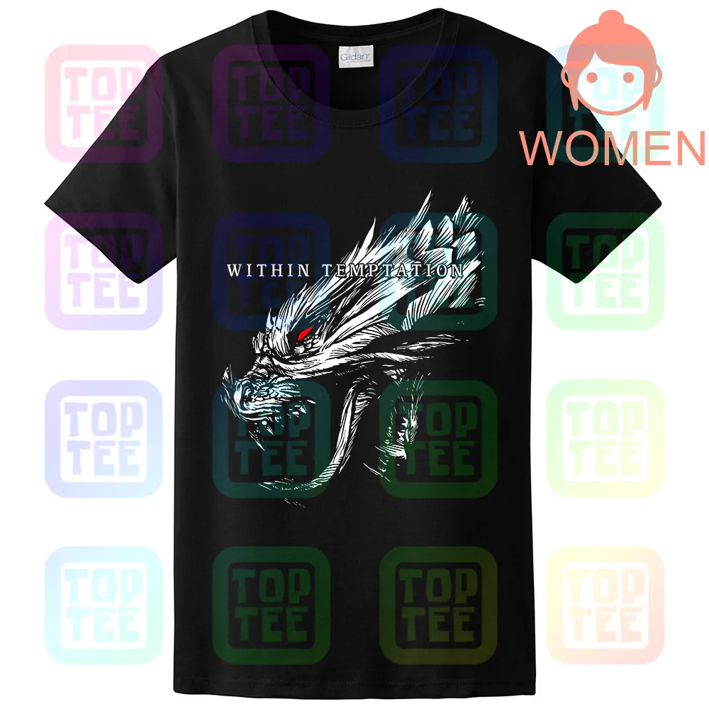 WOMEN-BLACK Черная футболка с симфонической металлической лентой NIGHTWISH - Цвет: WOMEN-BLACK