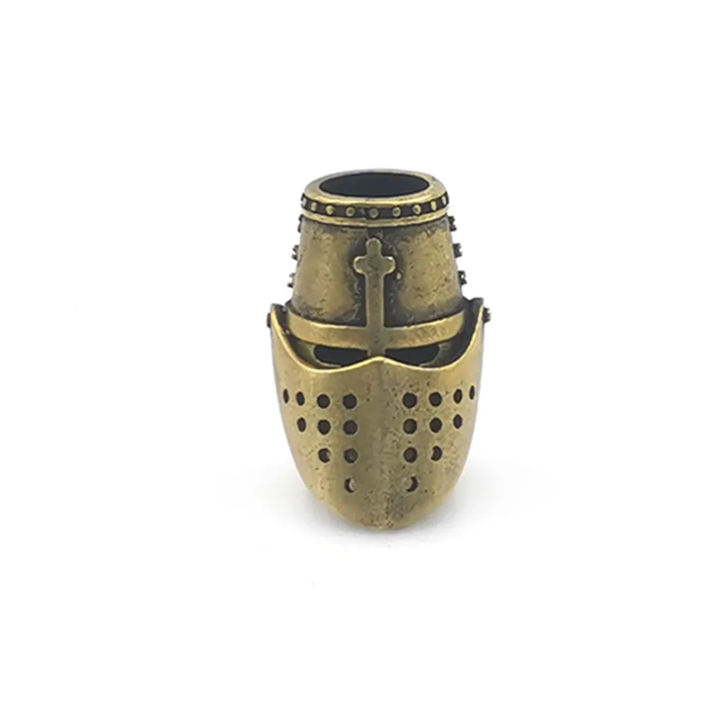 

Brass Knights Templar Knife Beads Outdoors DIY Tools EDC Exquisite Paracord Lanyard Pendants for Survival Bracelet Keychain