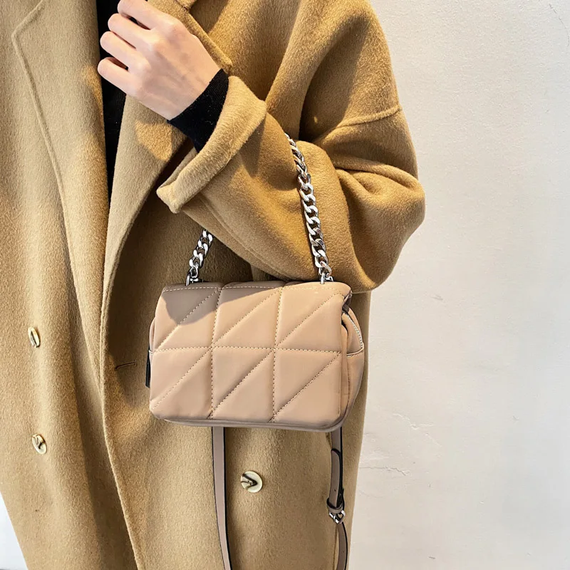 

Casual Suture Crossbody Bags for Women 2021 Designer Chains Oxford Women Shoulder Bag Women's Bag Phone Flap Purse Female Tote