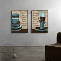 coffee tea cups posters prints nordic canvas painting for kitchen dining room wall decor modern fashion art pictures home murals