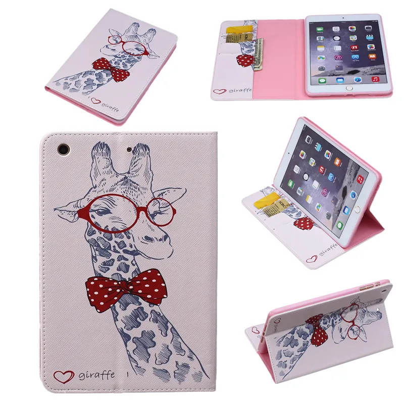 Новое поступление модные откидные чехлы из искусственной кожи с принтом для Apple