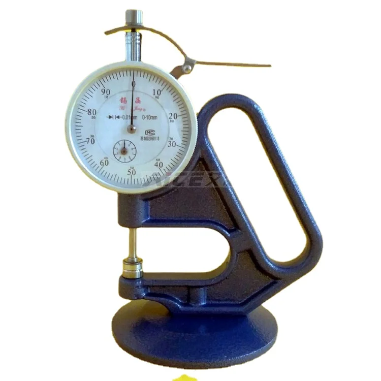 

[Wuxi Xijing] CH-B Desktop Pointer Thickness Gauge Thickness Meter Paper Fabric 0-10mm Precision 0.01