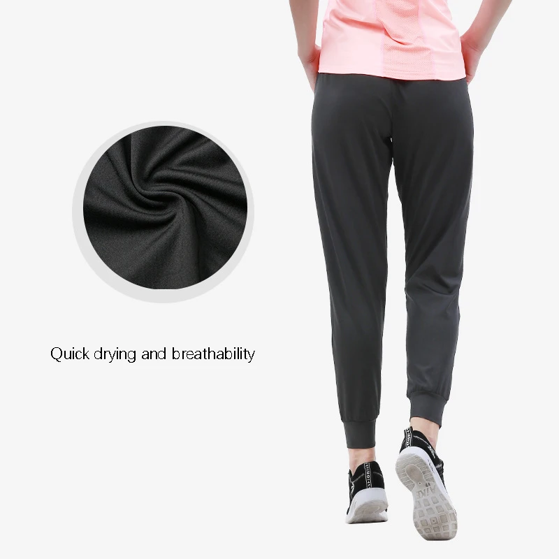 Женские штаны для бега длиной до щиколотки дышащие спандекс свободные занятий