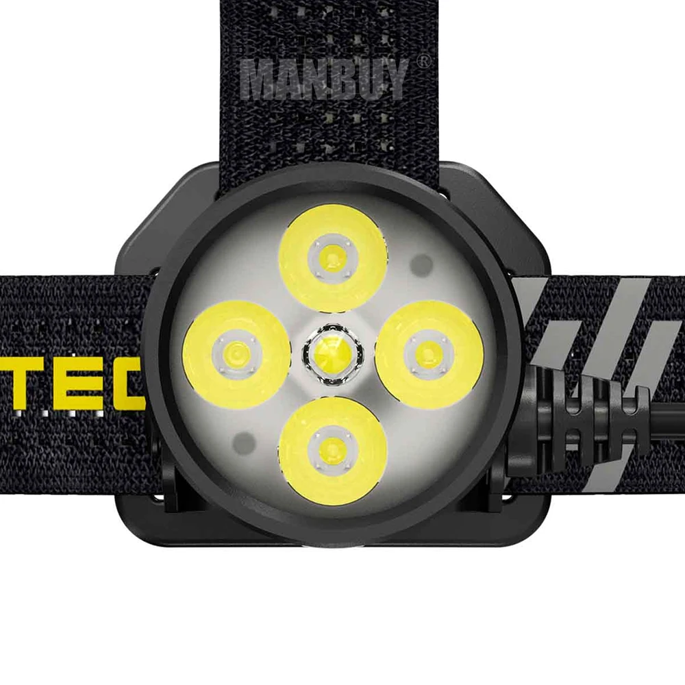 NITECORE HU60 1600 люмен CREE XP-G3 S3 x4 Светодиодный питаемые через USB порт Elite фары с браслет