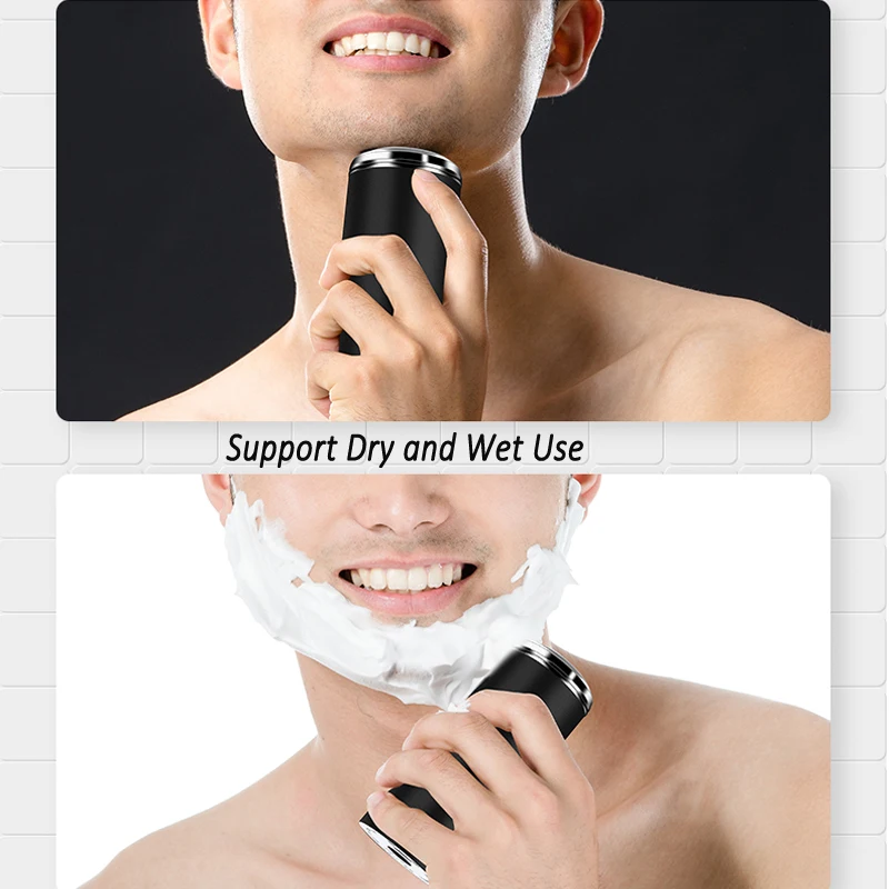 Mini Men's Shaver Pocket Razor USB Rechargeable Male Shaving Trimmer Washable Beard Machine for Barber | Красота и здоровье